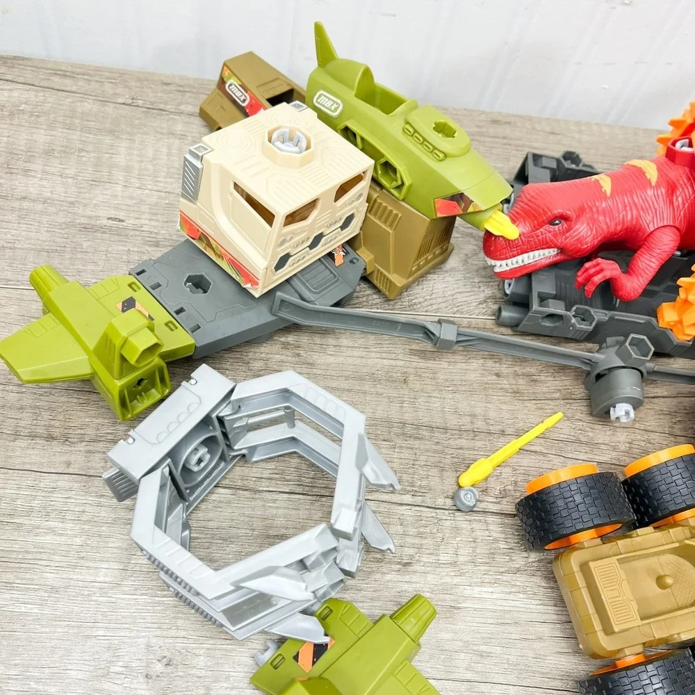 Matchbox Mega Rig Jurassic Copter Play Set Building System Mattel‎ 2010 NICE